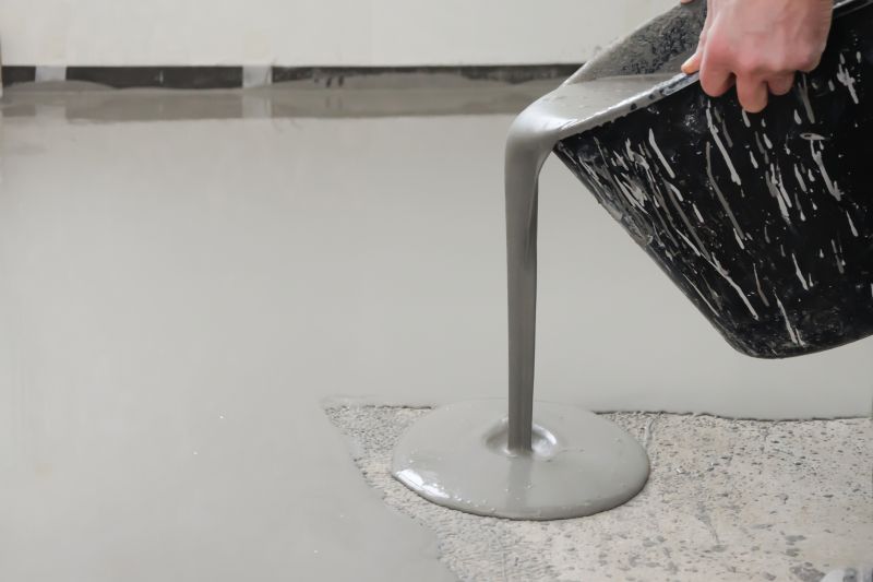 Garage floor coating process
