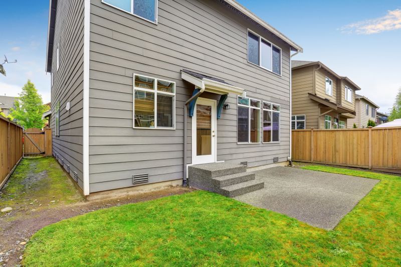 Patio with decorative design