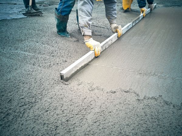 Cement Slab Installation in Aurora