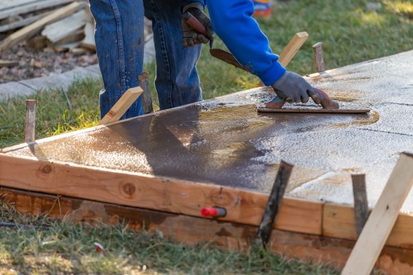 Patio Slab Construction in Aurora
