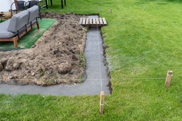 Cement Footer Installation in Aurora